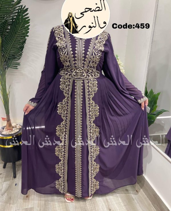 Caftan violet améthyste