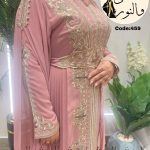 Caftan rose poudré