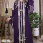 Robe caftan corail