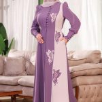 Caftan rose perlé