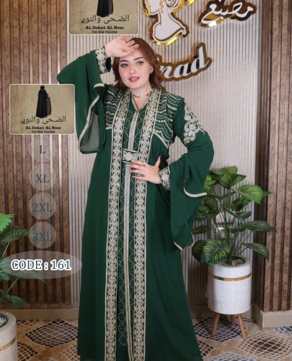 Caftan vert émeraude