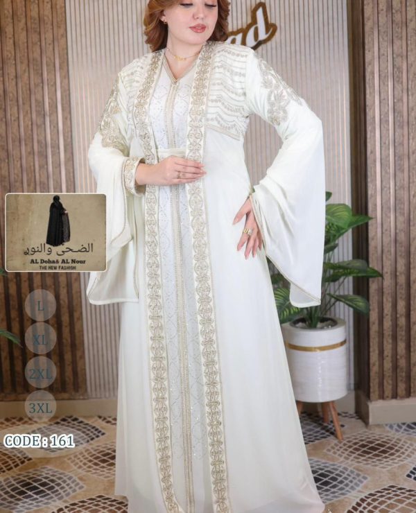 Caftan blanc cérémonie